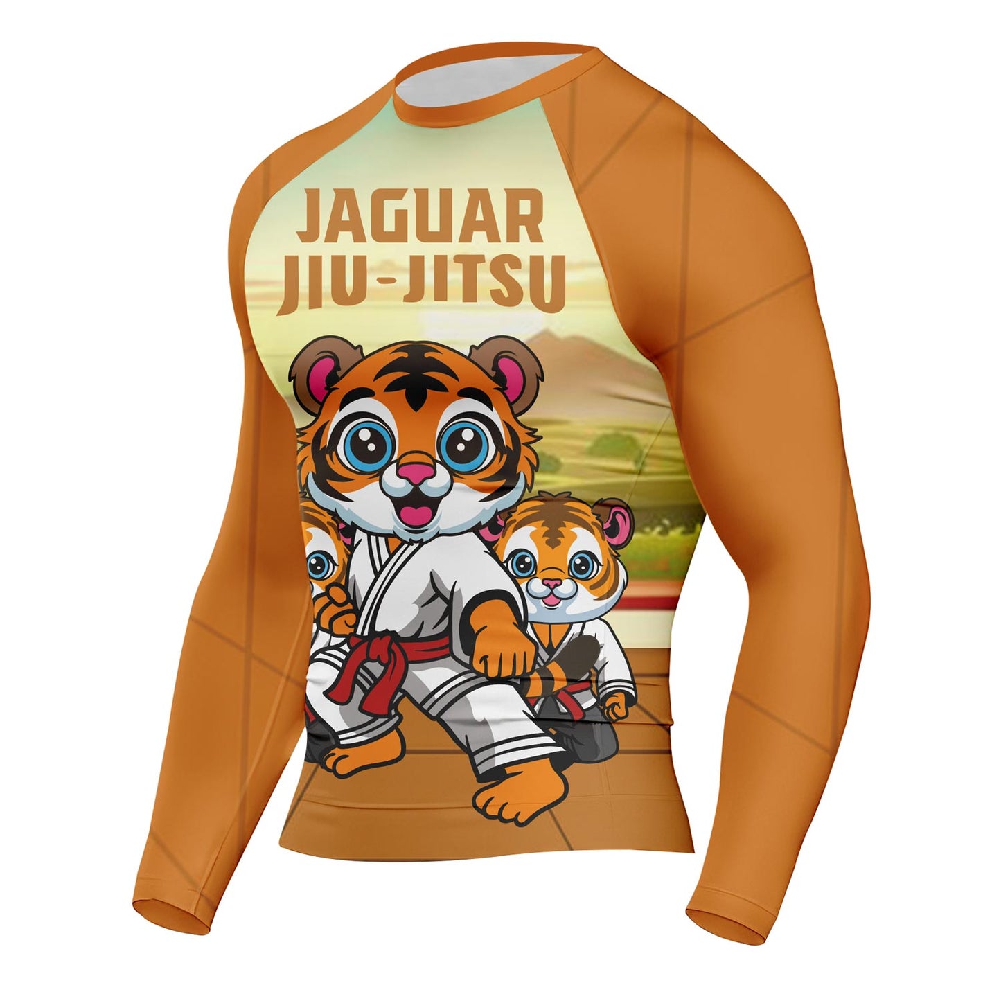 Rocky Satin Tiger - Premium Sublimated Rashguard Kids Adults Unisex