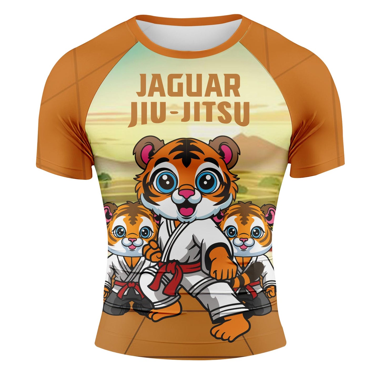 Rocky Satin Tiger - Premium Sublimated Rashguard Kids Adults Unisex