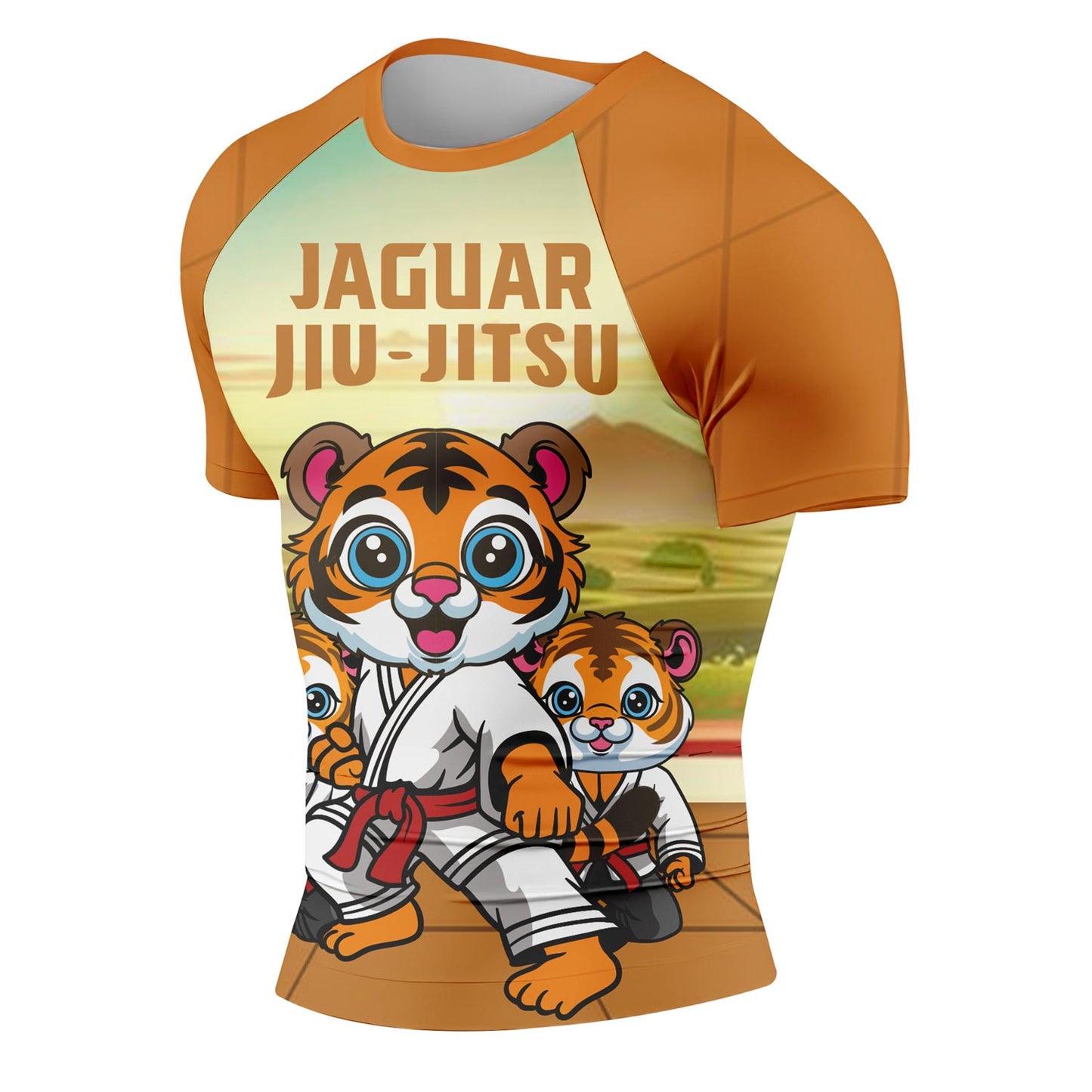 Rocky Satin Tiger - Premium Sublimated Rashguard Kids Adults Unisex