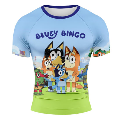 Bluey Bingo - Premium Sublimated Rashguard Kids Adults Unisex