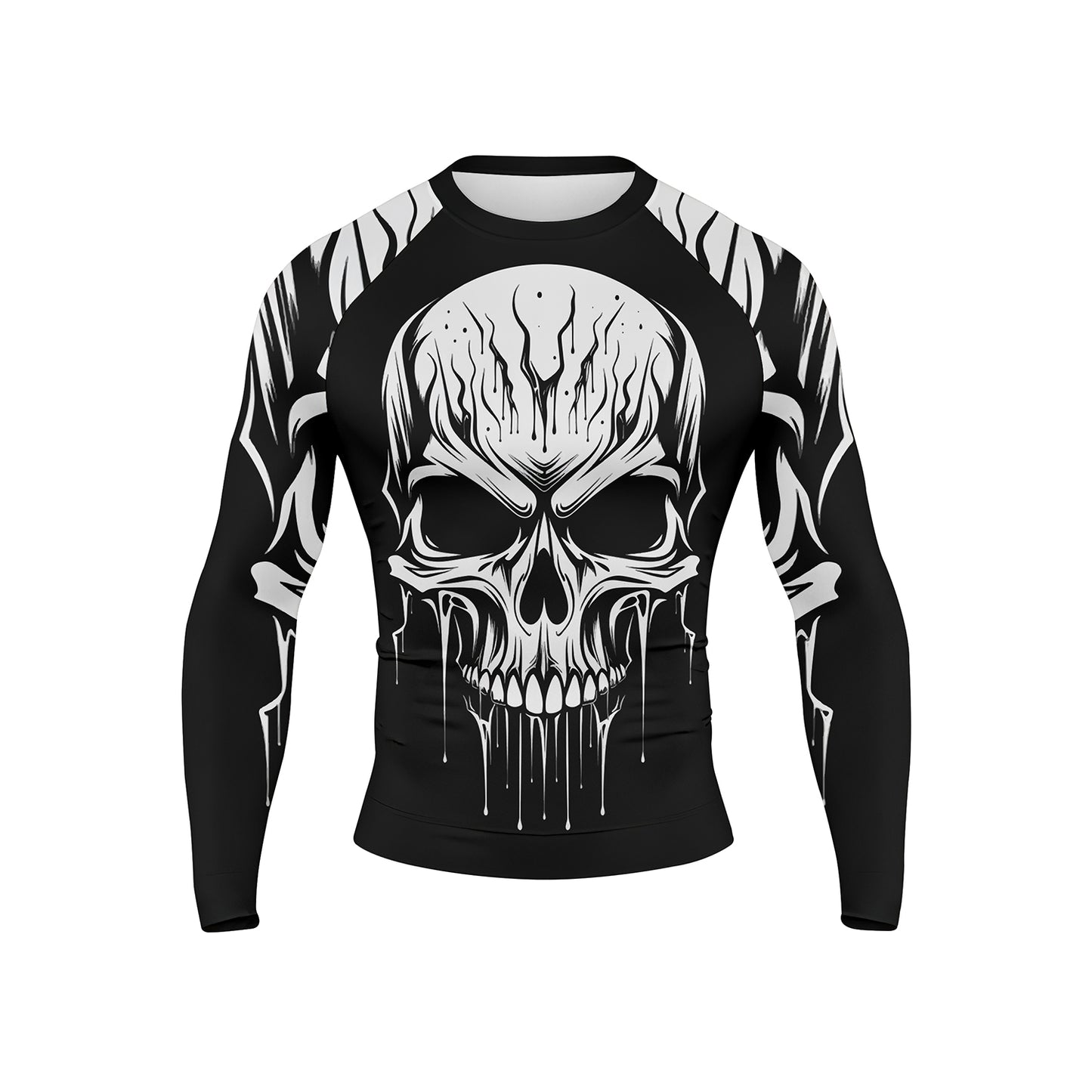 THE SKULL - Premium Sublimated Rashguard Kids Adults Unisex