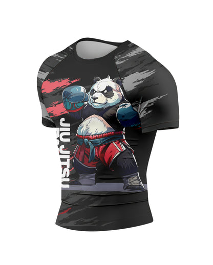 Jaguar Pro Gear Jiu Jitsu Panda Premium Sublimated Rashguard Kids Adults Unisex