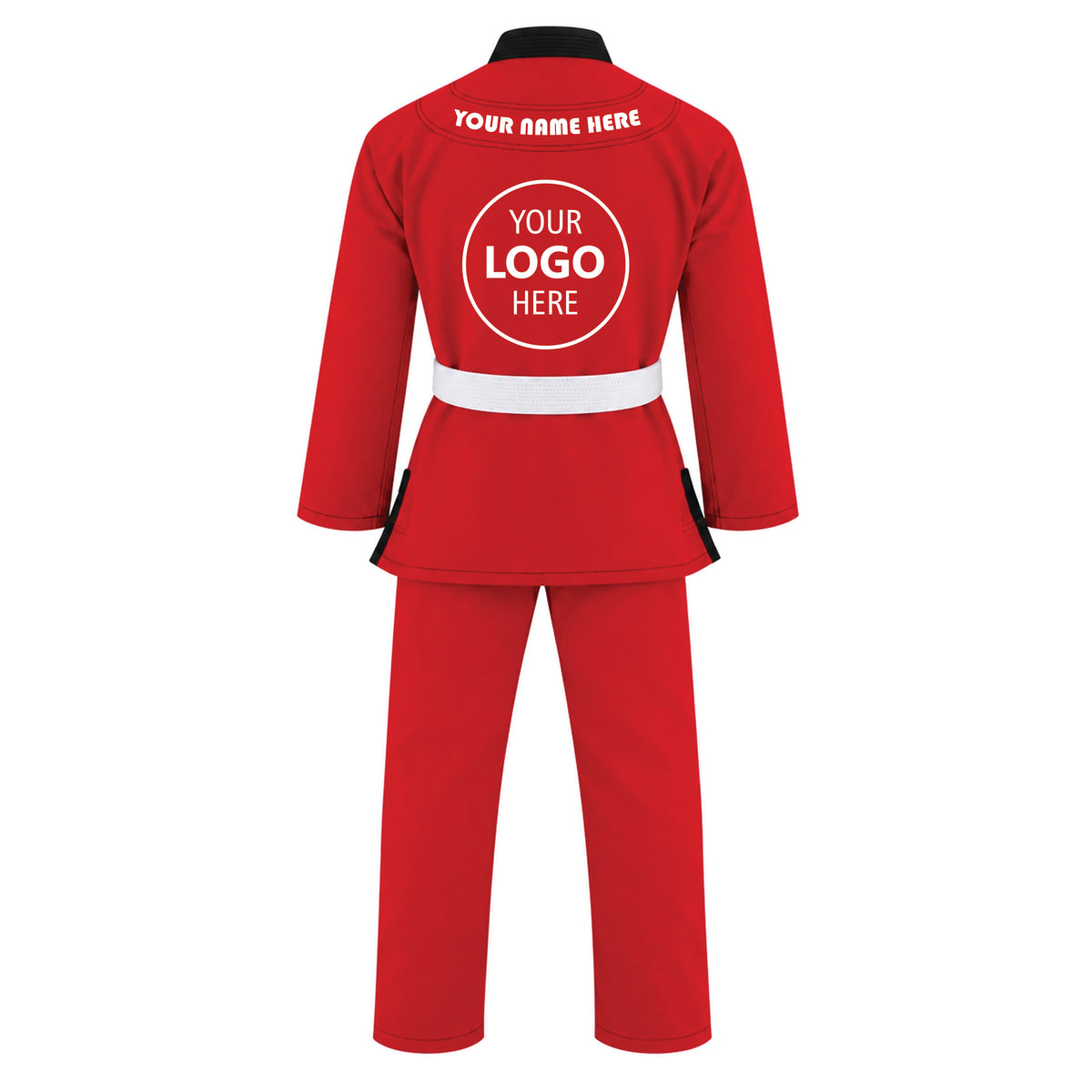 Jaguar Pro Gear Royal Series - Custom Name and Logo – Antique Red Color Brazilian Jiu-Jitsu BJJ Gi