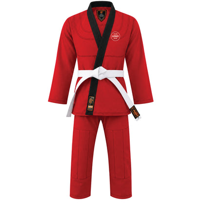 Jaguar Pro Gear Royal Series - Custom Name and Logo – Antique Red Color Brazilian Jiu-Jitsu BJJ Gi