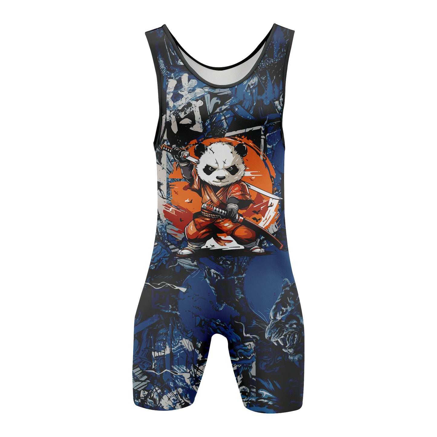 PANDA - Premium Wrestling & BJJ Singlet Kids Adults Unisex