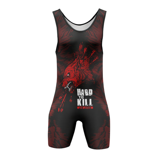 HARD KILL - Premium Wrestling & BJJ Singlet Kids Adults Unisex