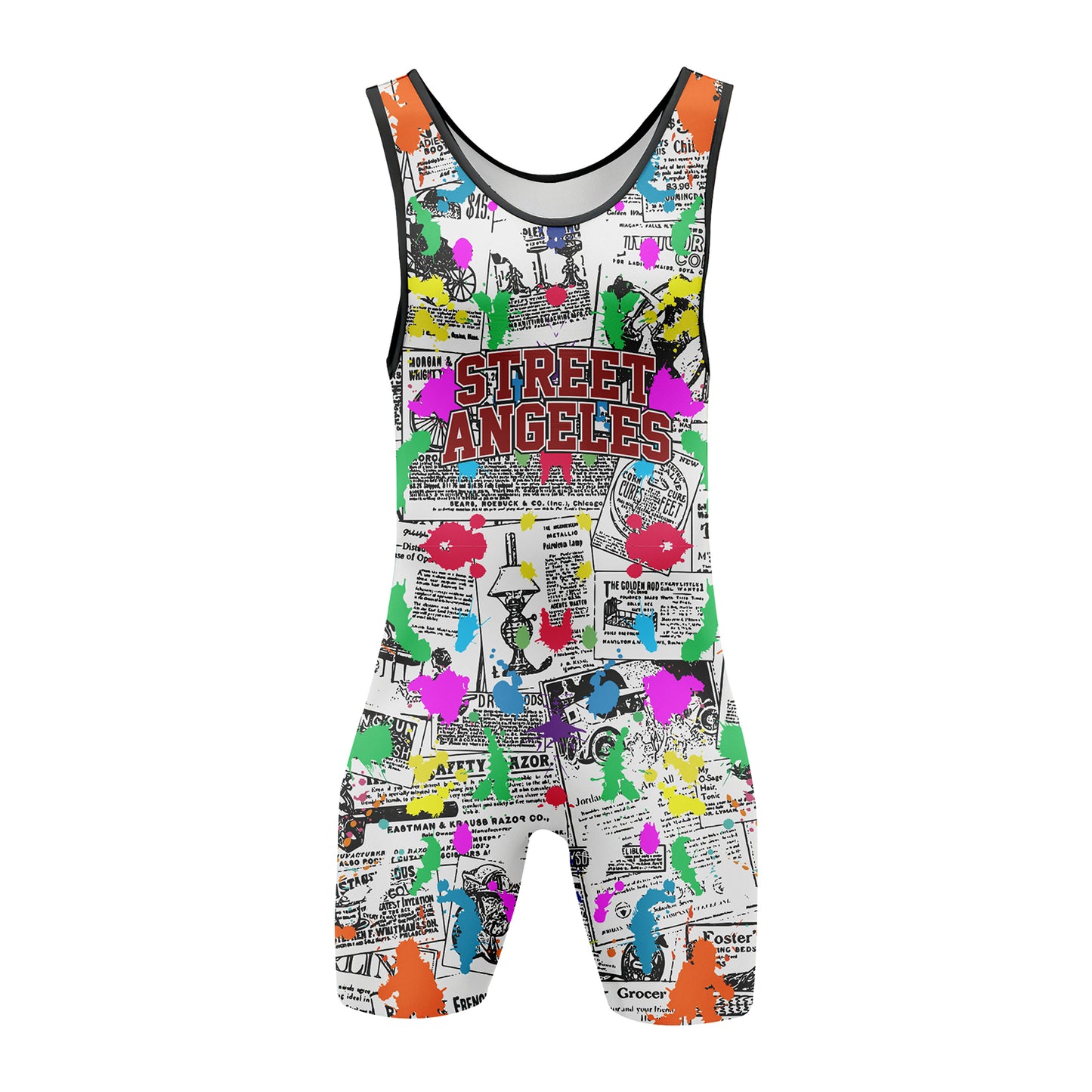 STREET ANGELES - Premium Wrestling & BJJ Singlet Kids Adults Unisex