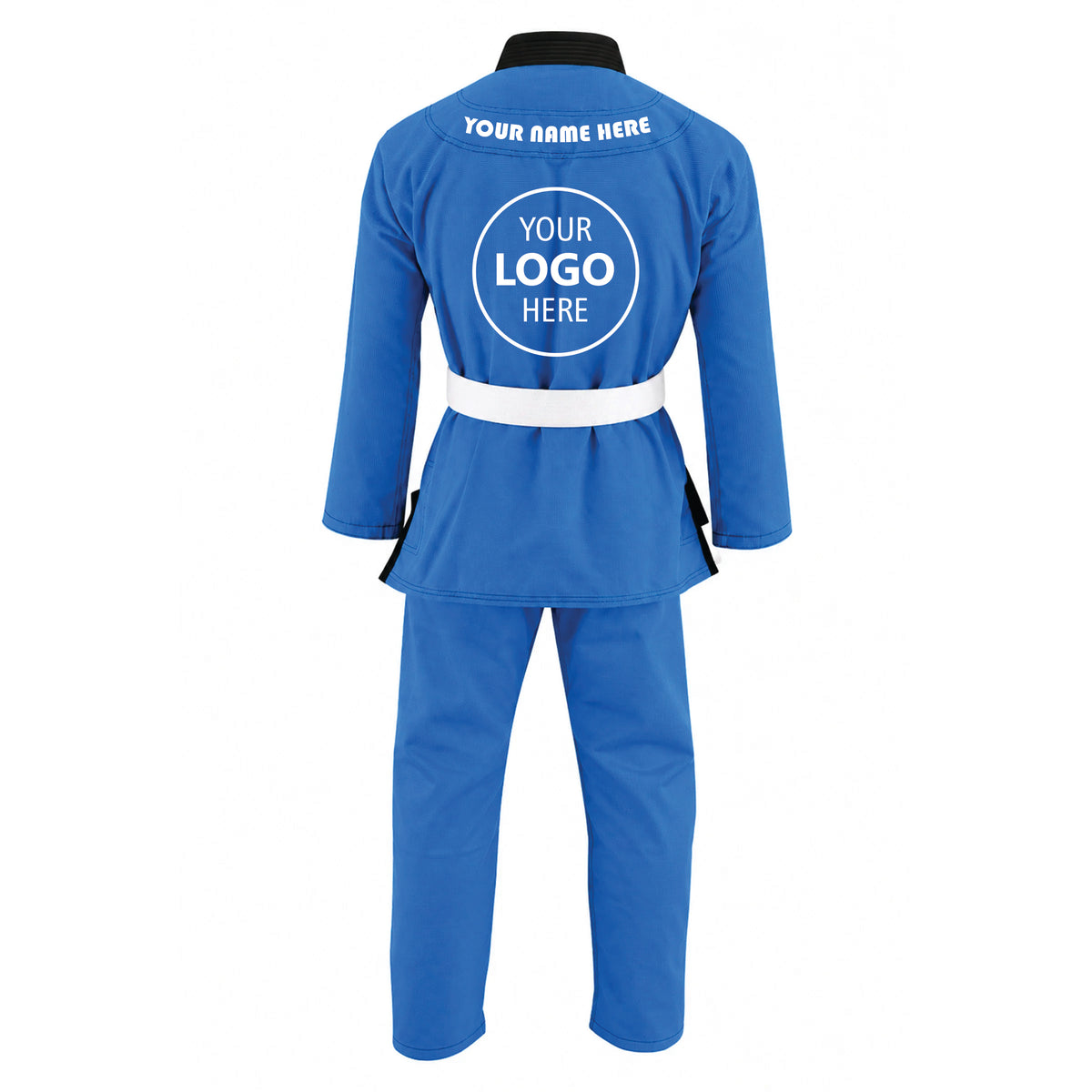 Jaguar Pro Gear Royal Series - Custom Name and Logo – Antique Sky Blue Color Brazilian Jiu-Jitsu BJJ Gi