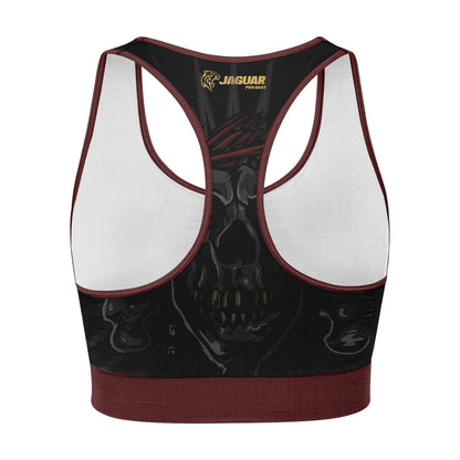 Skull Jiu Jitsu - Premium Sports Bra For Girls & Women