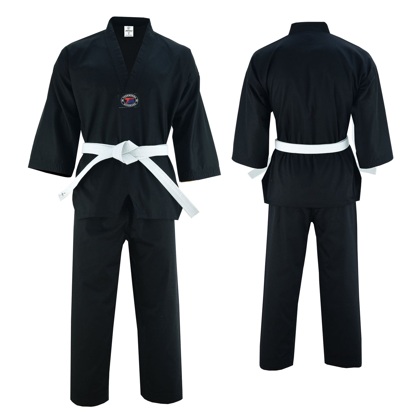 Jaguar 2022 - Regular Taekwondo Gi Uniform Set 8oz Ultra Light TKD Suit With Belt For Kids Adults Unisex