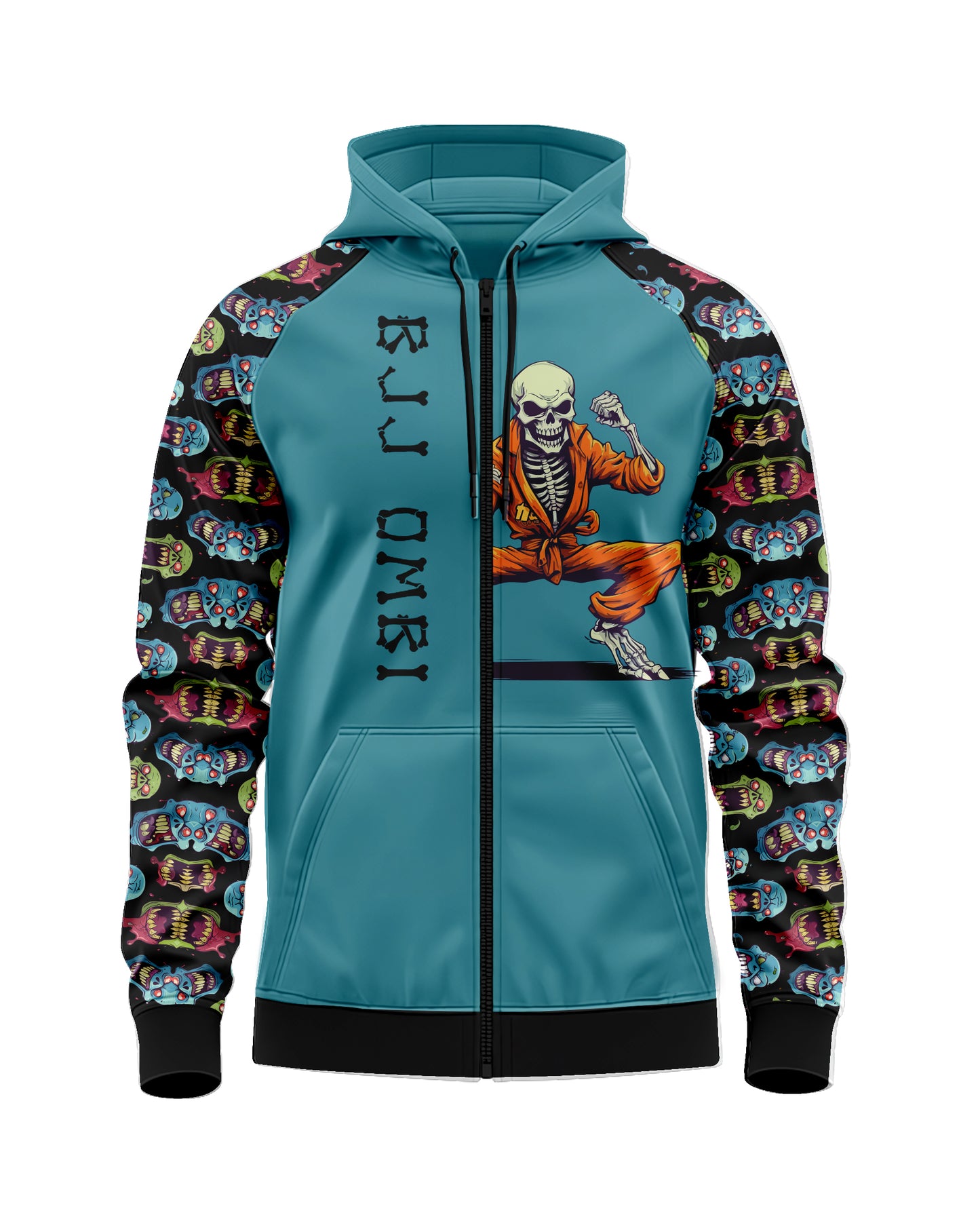 Jaguar Pro Gear – BJJ OMBI Zip Up Sublimated 3D Animation Hoodie | Unisex Kids & Adults