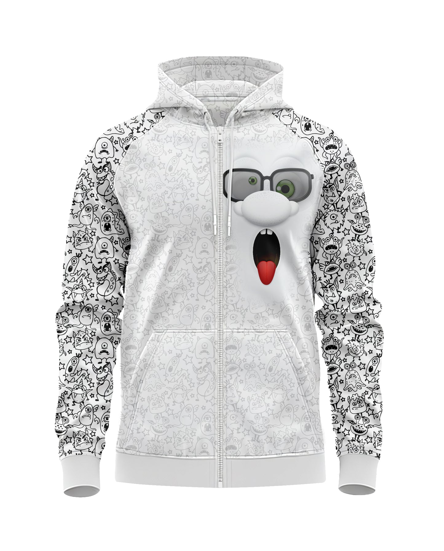 Jaguar Pro Gear – Goofi Grappler Zip up Sublimated 3D Animation Hoodie | Unisex Kids & Adults