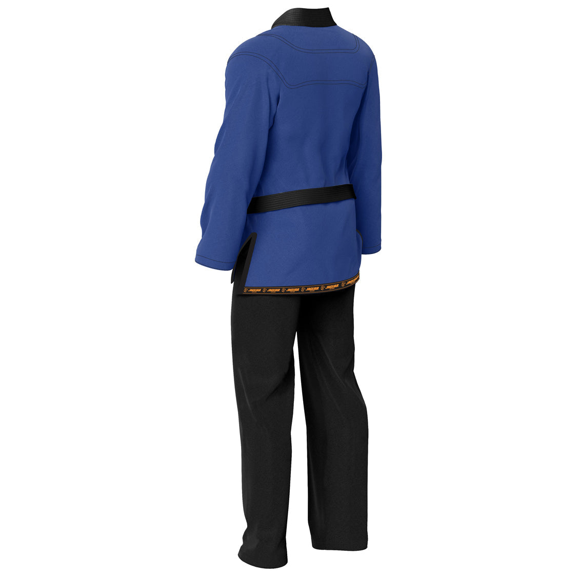 Blue shirt black trouser