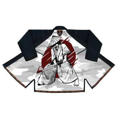 Jaguar Pro Gear – Vintage Samurai katana Inner Sublimated - Pro Brazilian Jiu Jitsu BJJ Kimono Gi Uniform Unisex