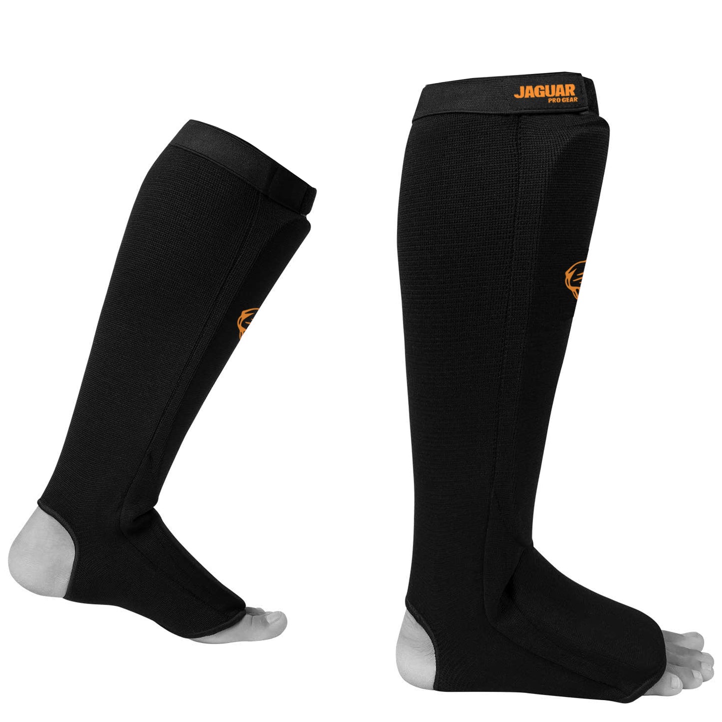 Jaguar Pro Gear - Midnight Cloth Shin Instep Guard for Boxing MMA Muay Thai Kickboxing Training