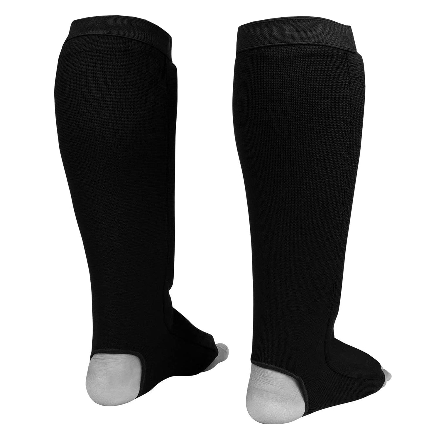 Jaguar Pro Gear - Midnight Cloth Shin Instep Guard for Boxing MMA Muay Thai Kickboxing Training