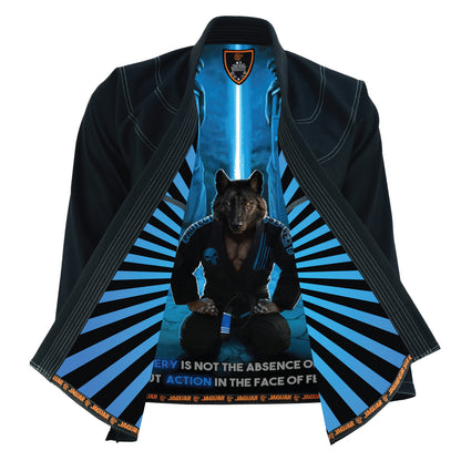 Jaguar Pro Gear – Ready Wolf Inner Sublimated - Pro Brazilian Jiu Jitsu BJJ Kimono Gi Uniform Unisex Pure Cotton