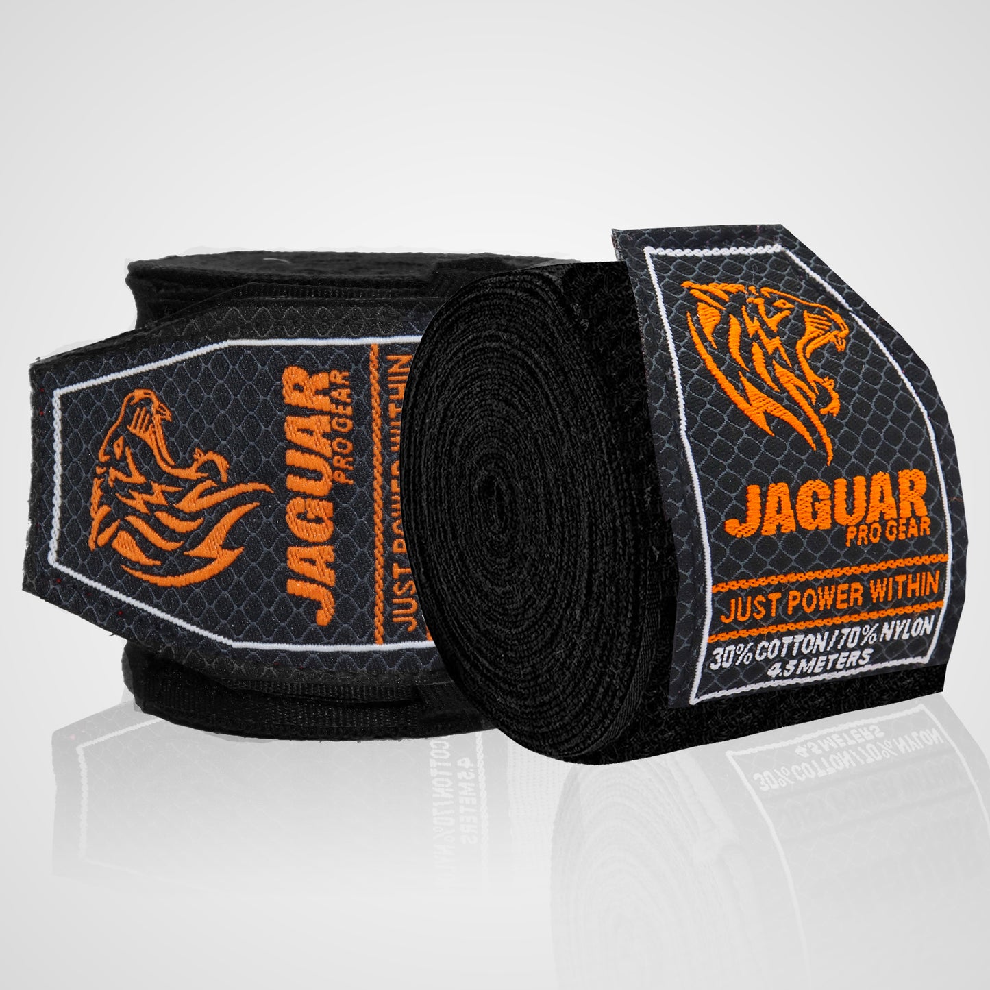 Jaguar Pro Gear - Pro Colored Hand Wraps 185 Inches Pure Cotton with Thumb Loop for Boxing MMA Muay Thai Inner Layer