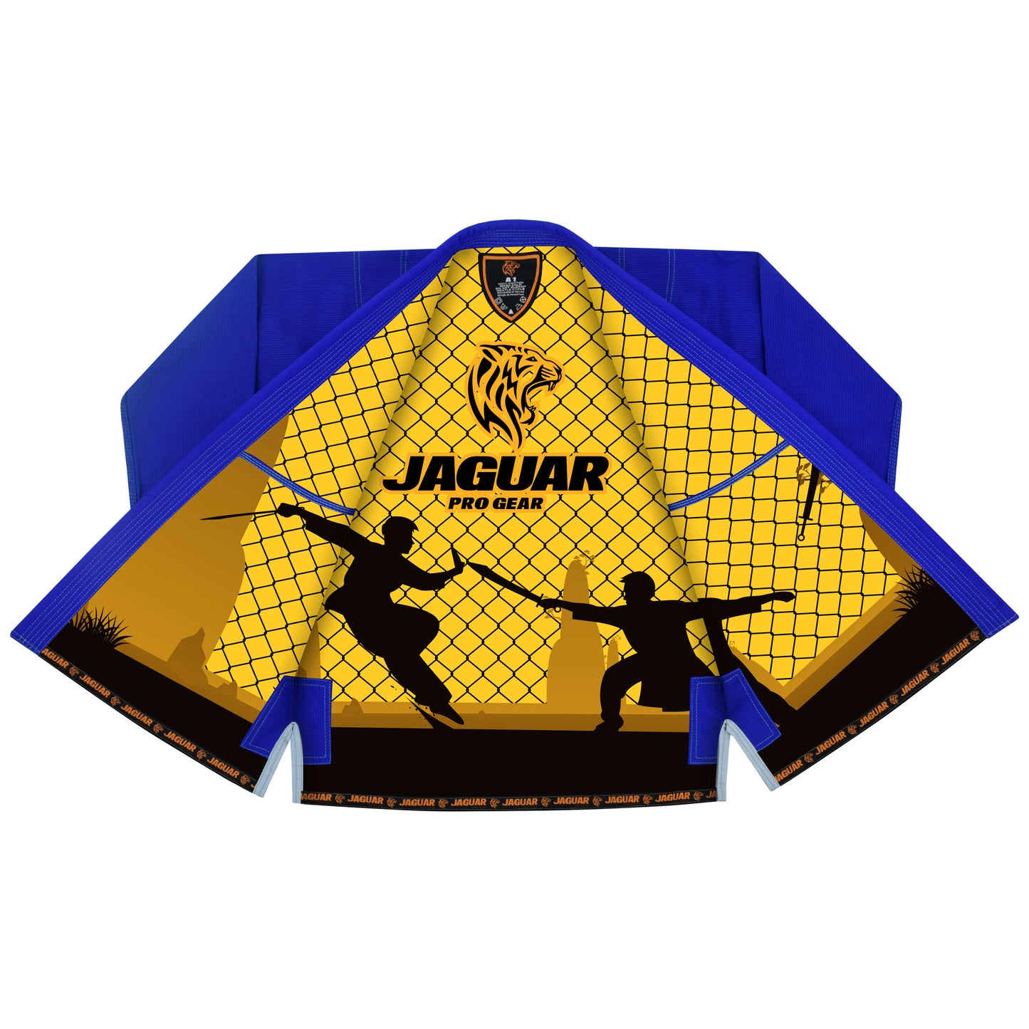 Jaguar Pro Gear – In-Ring Battle Inner Sublimated - Pro Brazilian Jiu Jitsu BJJ Kimono Gi Uniform Unisex Pure Cotton