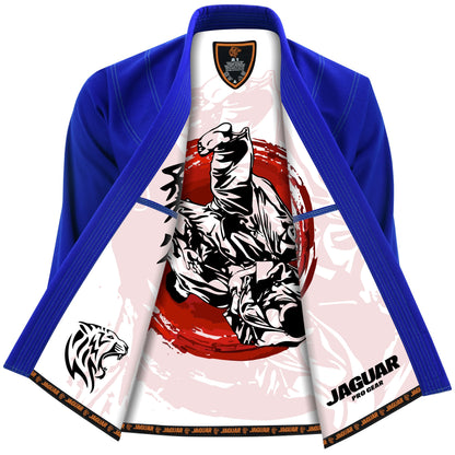 Jaguar Pro Gear – Red-Ring Battle Inner Sublimated - Pro Brazilian Jiu Jitsu BJJ Kimono Gi Uniform Unisex Pure Cotton