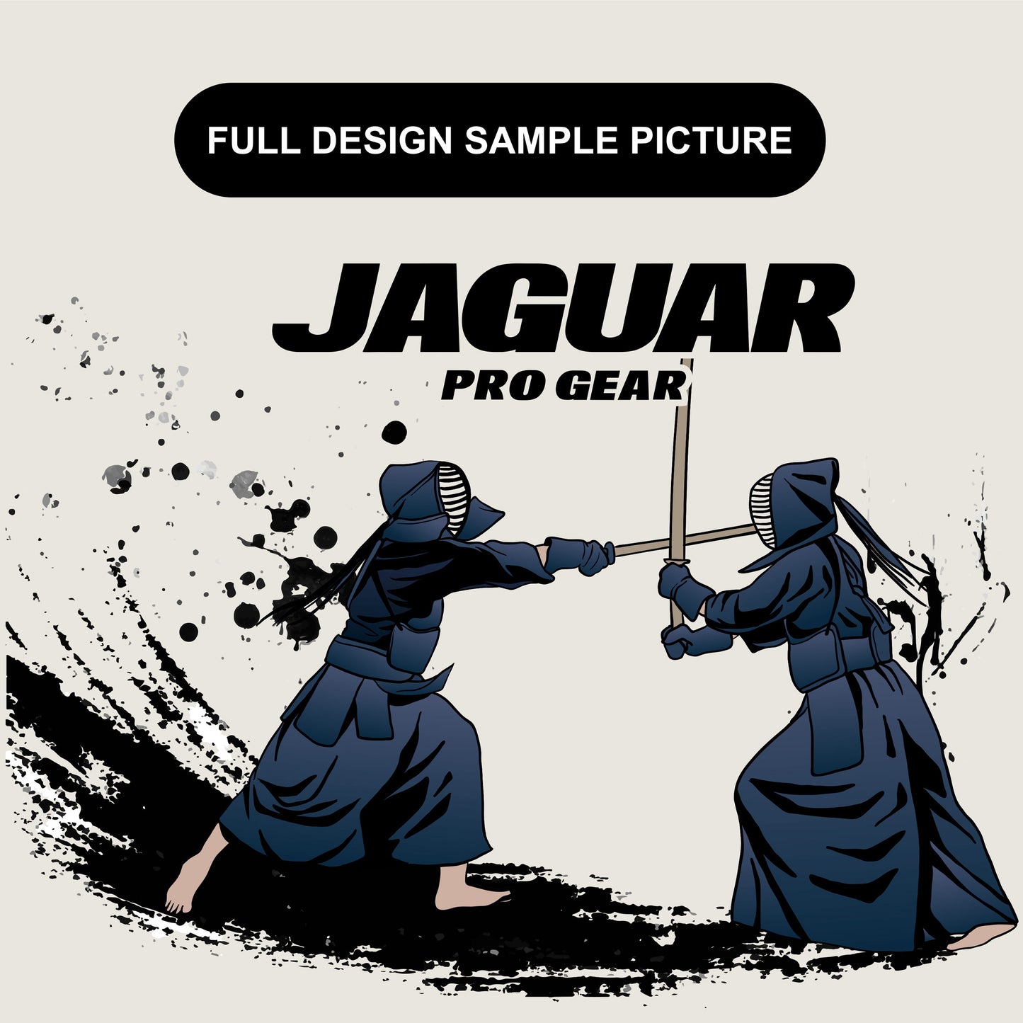 Jaguar Pro Gear – Kendo Fighters Inner Sublimated - Pro Brazilian Jiu Jitsu BJJ Kimono Gi Uniform Unisex Pure Cotton