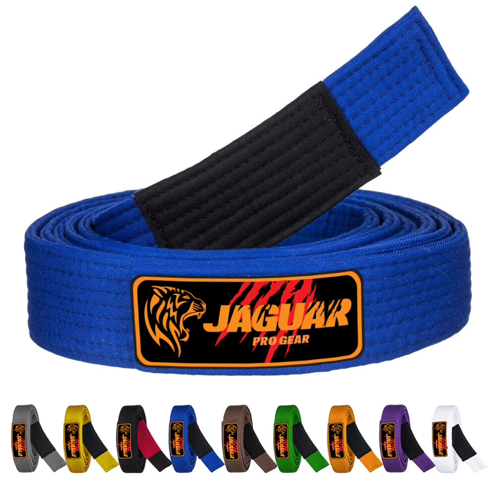 Jaguar Pro Gear - Brazilian Jiu Jitsu Belts Deluxe Version 100% Cotton 9 Stitches Heavy Duty