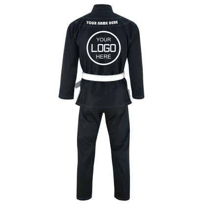 Jaguar Regular Black  - Custom Name and Logo Brazilian Jiu Jitsu BJJ Gi