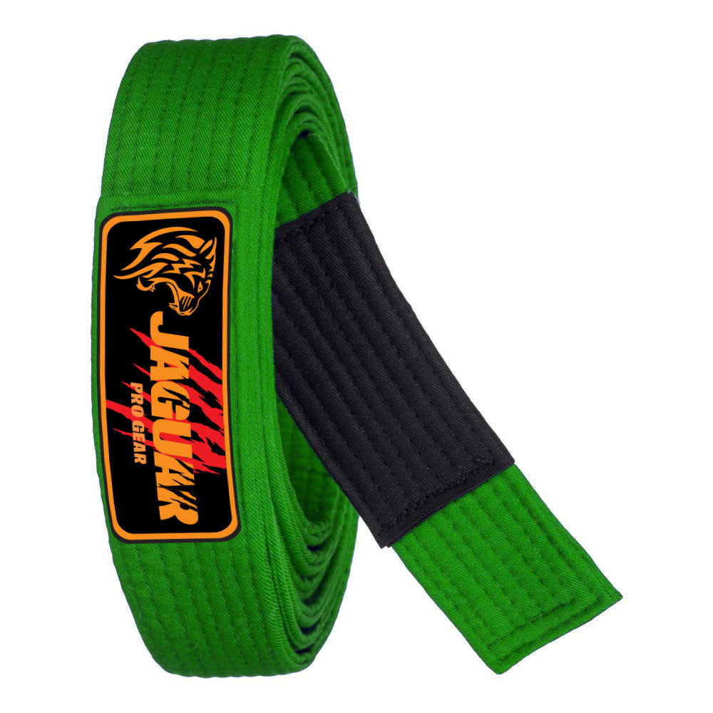 Jaguar Pro Gear - Brazilian Jiu Jitsu Belts Deluxe Version 100% Cotton 9 Stitches Heavy Duty