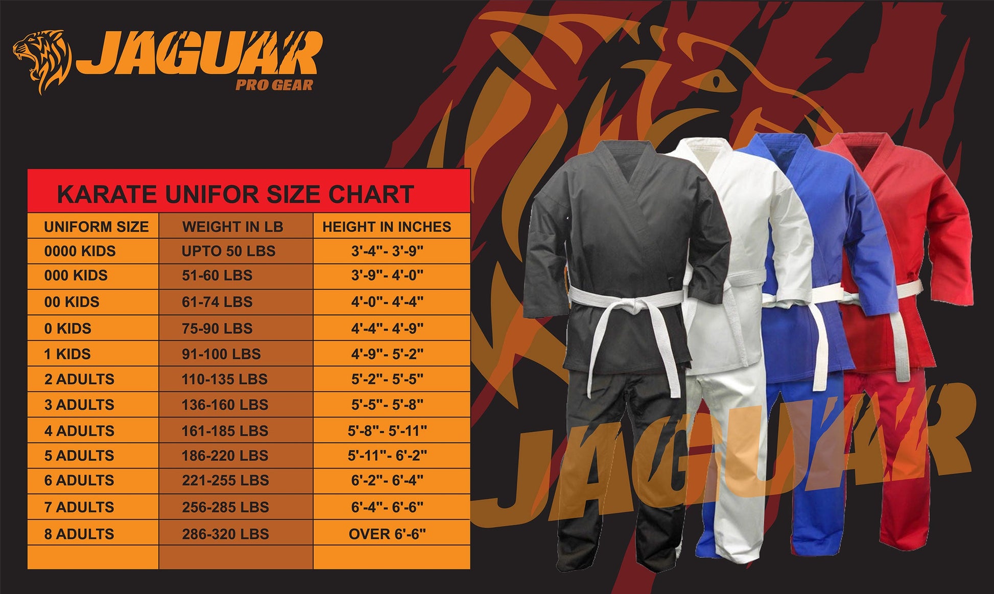 Jaguar Pro Gear Karate Uniform