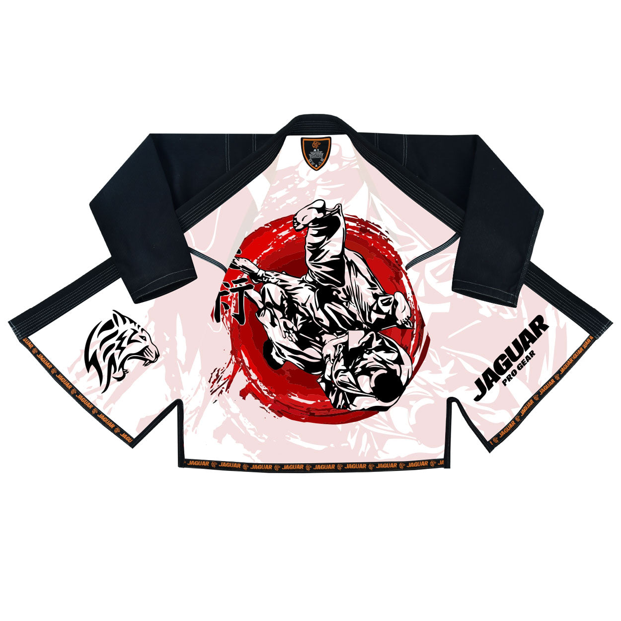 Jaguar Pro Gear – Red-Ring Battle Inner Sublimated - Pro Brazilian Jiu Jitsu BJJ Kimono Gi Uniform Unisex Pure Cotton