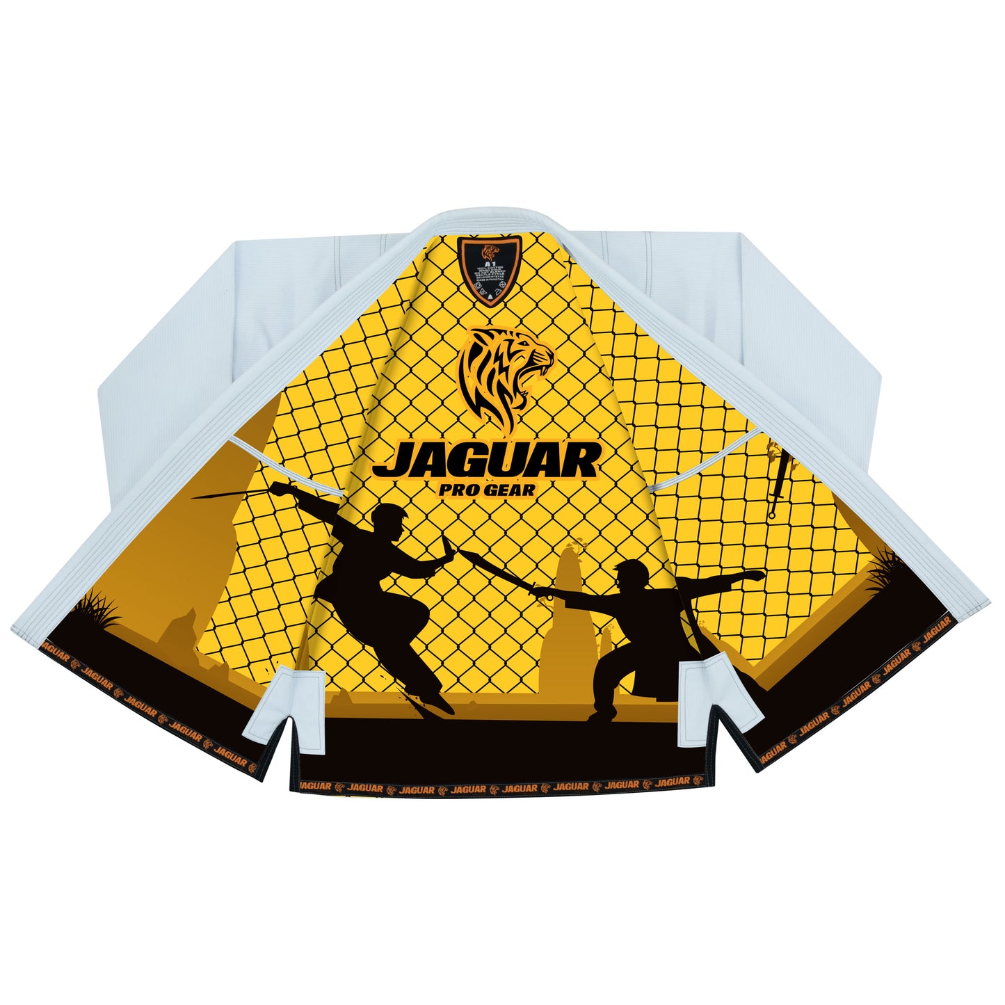 Jaguar Pro Gear – In-Ring Battle Inner Sublimated - Pro Brazilian Jiu Jitsu BJJ Kimono Gi Uniform Unisex Pure Cotton