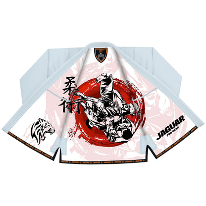 Jaguar Pro Gear – Red-Ring Battle Inner Sublimated - Pro Brazilian Jiu Jitsu BJJ Kimono Gi Uniform Unisex Pure Cotton